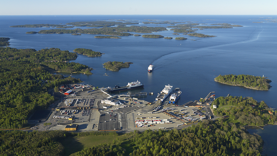 Aerial view of Port of Kapellskär