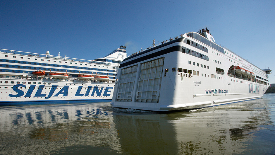 Two ferries from Tallink Silja