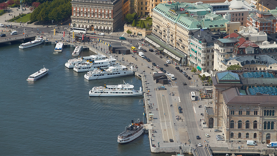 Aerial view of Strömkajen