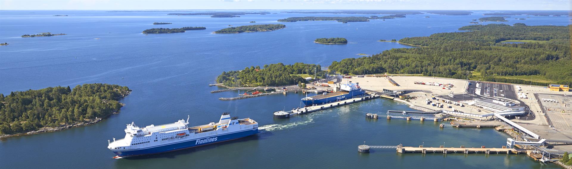 Aerial view of Port of Kapellskär