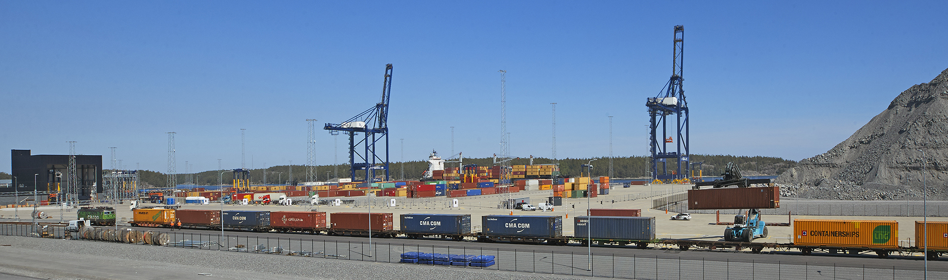 Overview Stockholm Norvik Port